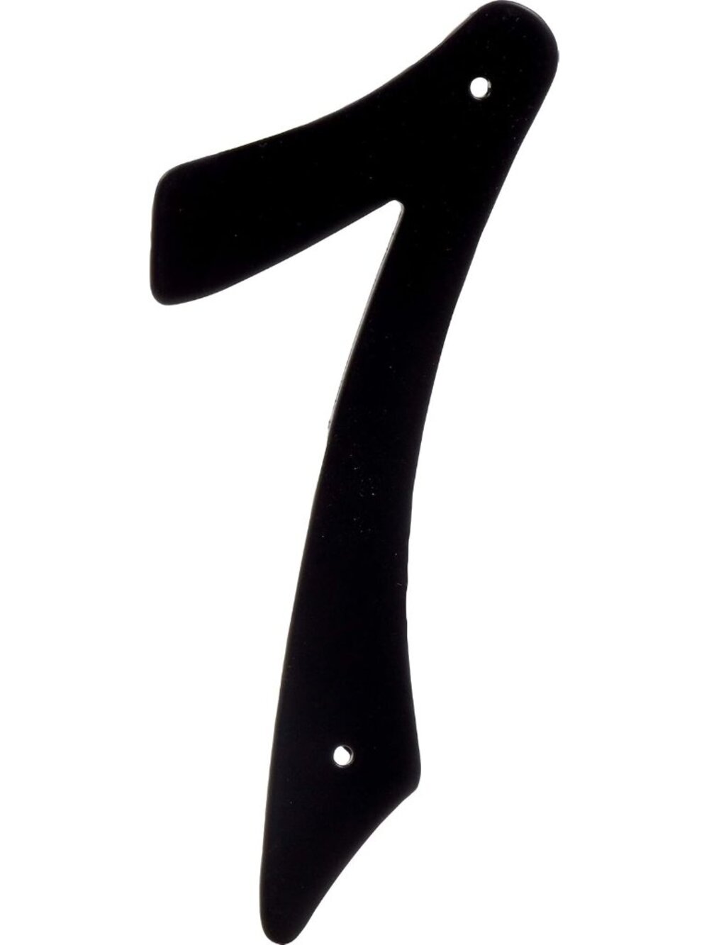 4-Inch Nail-On Black Die Cast Aluminum, House Number 7